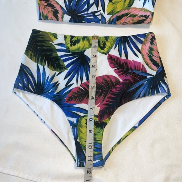 NWOT L*Space Rebel Electric Palm Bikini Top & Portia Electric Palm Bottom S - Picture 8 of 14